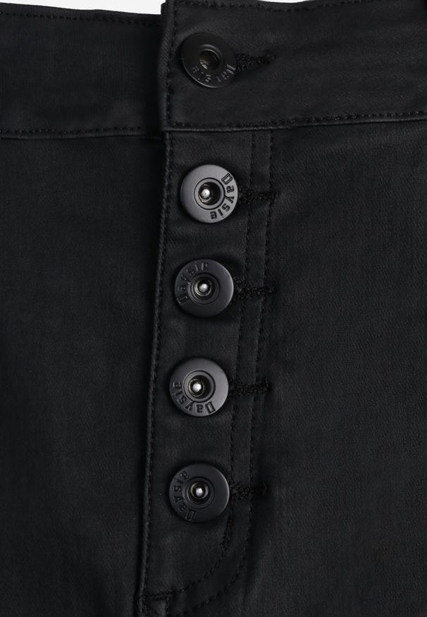 Born2be - Czarna Spódnica Ołówkowa Midi z Imitacji Skóry Adalardo. Okazja: na co dzień. Stan: podwyższony. Kolor: czarny. Materiał: skóra. Styl: casual