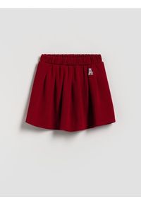Reserved - Spódnico-szorty z wiskozą - bordowy. Kolor: czerwony. Materiał: wiskoza