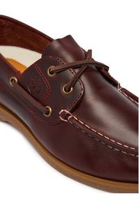 Timberland Półbuty Classic Boat TB0A2Q9XEIW1 Bordowy. Kolor: czerwony. Materiał: skóra #4