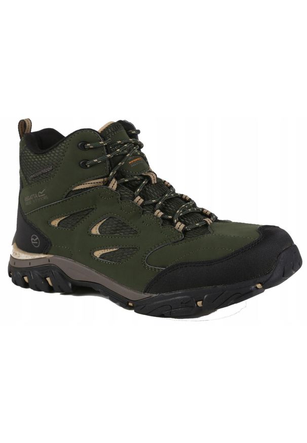 Buty trekkingowe męskie HolcombeIEP Mid Regatta. Kolor: zielony