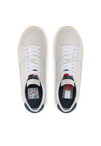 Tommy Jeans Sneakersy Vulcanized Ess EM0EM01106 Beżowy. Kolor: beżowy. Materiał: skóra #4