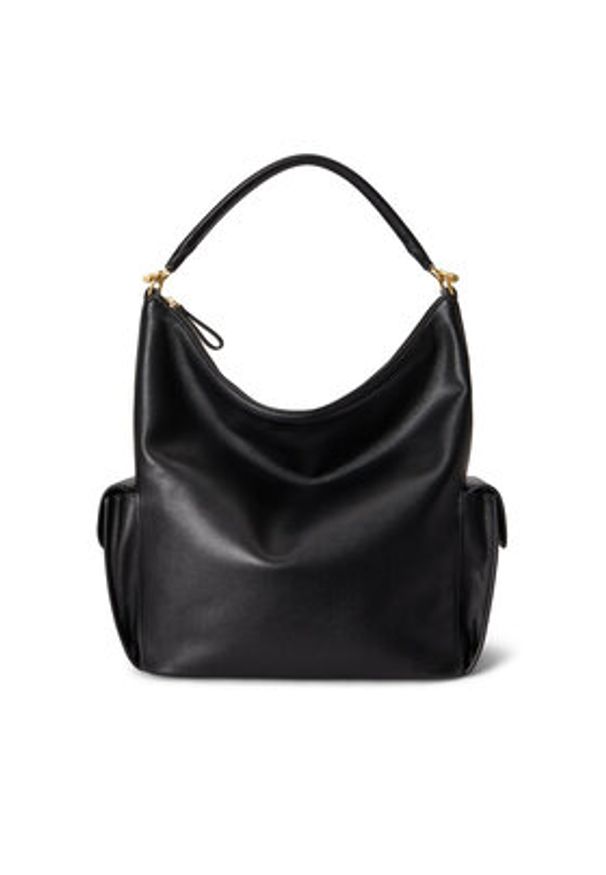 Lauren Ralph Lauren - LAUREN RALPH LAUREN Torebka 431P10123002 Czarny. Kolor: czarny. Materiał: skórzane