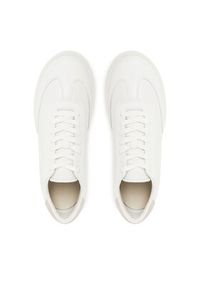 Calvin Klein Sneakersy Low Top Lace Up Tmbl Lth HM0HM01803 Biały. Kolor: biały. Materiał: skóra #6