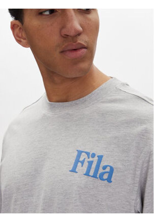 Fila Longsleeve Laon FAM0904 Szary Oversize. Kolor: szary. Materiał: bawełna. Długość rękawa: długi rękaw