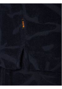 BOSS Polo Flower 50559204 Granatowy Regular Fit. Typ kołnierza: polo. Kolor: niebieski. Materiał: bawełna #4