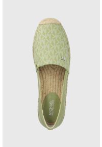 MICHAEL Michael Kors espadryle KENDRICK SLIP ON 40S2KNFP2B.378 kolor zielony. Nosek buta: okrągły. Zapięcie: bez zapięcia. Kolor: zielony. Materiał: guma. Obcas: na obcasie. Wysokość obcasa: niski #4