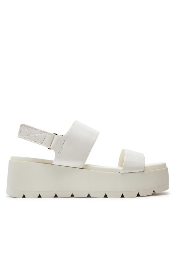 Aldo Sandały Thila 13713130 Biały. Kolor: biały. Materiał: skóra