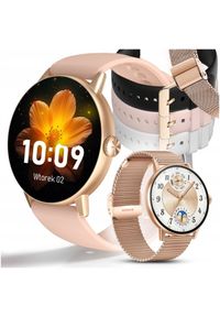 JG Smart - SMARTWATCH DAMSKI ZEGAREK MENU PL ROZMOWY CYKL DYKTAFON ZDJĘCIA 4 paski. Rodzaj zegarka: smartwatch
