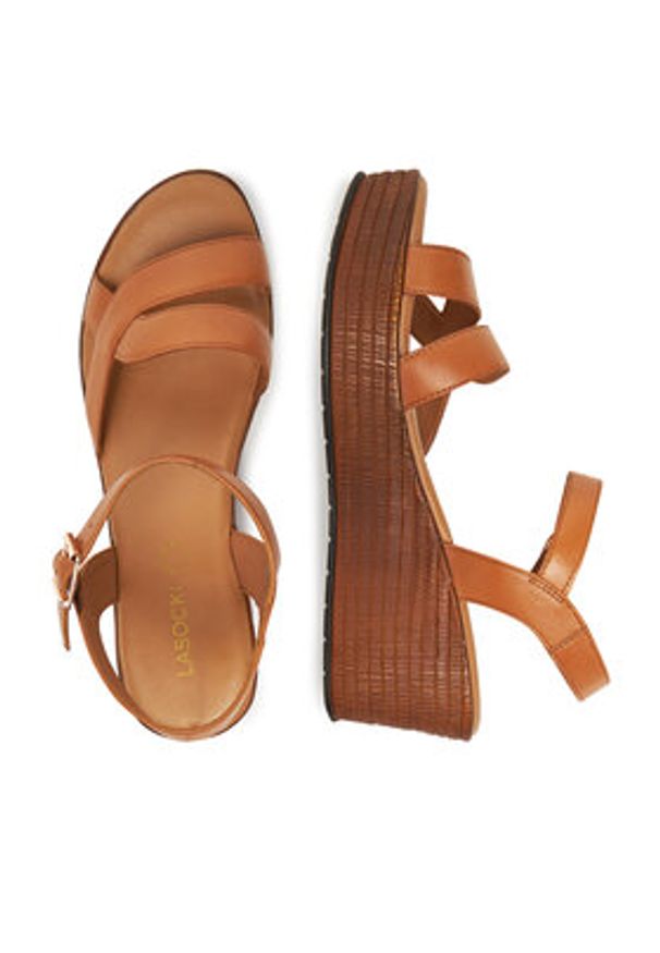 Lasocki Sandały WI16-NYASA-03 Brązowy. Kolor: brązowy. Materiał: skóra