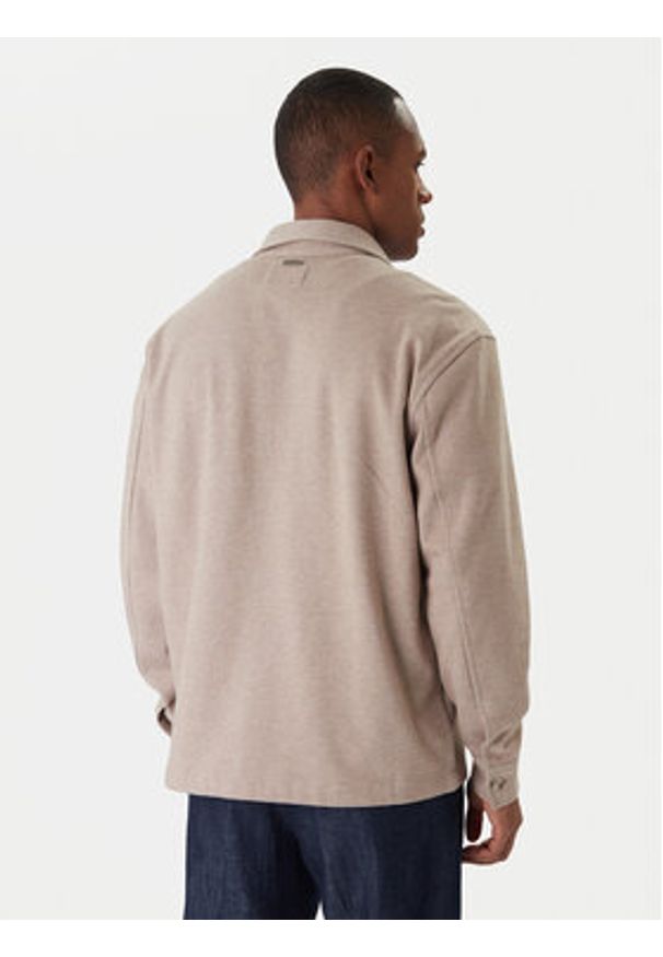 Guess Kurtka przejściowa M5BP28 K0801 Beżowy Classic Fit. Kolor: beżowy. Materiał: bawełna, syntetyk