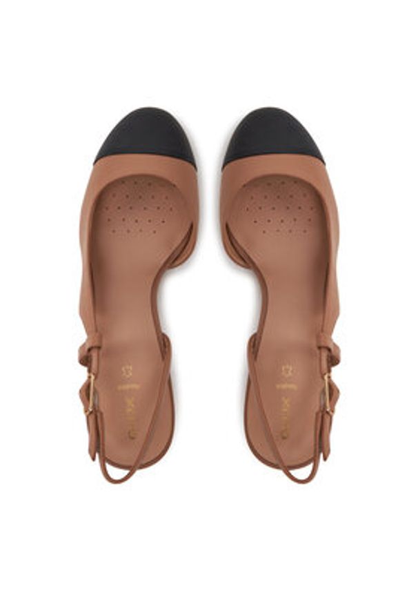 Geox Sandały D Virnilisa 65 A D55YYA 000TU C0015 Beżowy. Kolor: beżowy. Materiał: skóra