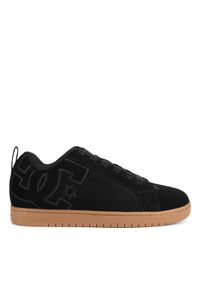 DC Shoes Sneakersy COURT GRAFFIK 300529-BGM Czarny. Kolor: czarny. Materiał: skóra