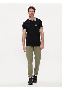 Aeronautica Militare Polo 241PO1758P191 Czarny Regular Fit. Typ kołnierza: polo. Kolor: czarny. Materiał: bawełna