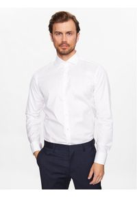 BOSS - Boss Koszula Joe 50491977 Biały Regular Fit. Kolor: biały. Materiał: bawełna