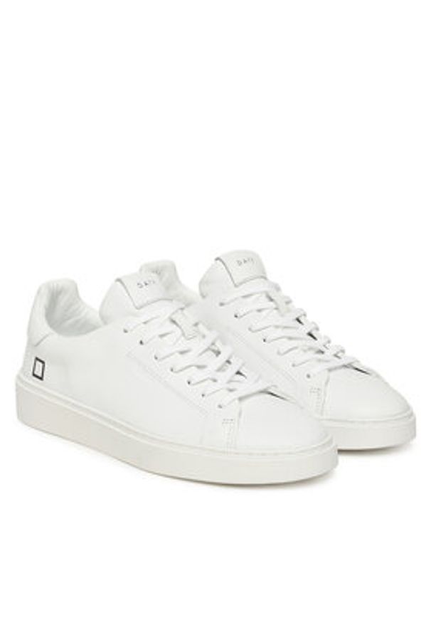 D.A.T.E. Sneakersy Levante Mono M431-LV-MN Biały. Kolor: biały. Materiał: skóra