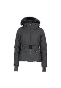 PEAK MOUNTAIN - Damska kurtka wodoodporna Peak Mountain Alcone. Kolor: czarny. Sezon: zima. Sport: narciarstwo #1