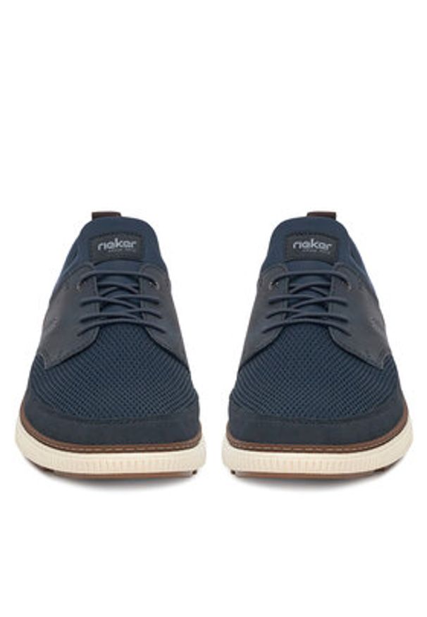 Rieker Sneakersy B3354-14 Granatowy. Kolor: niebieski. Materiał: materiał