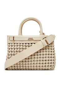 TOMMY HILFIGER - Tommy Hilfiger Torebka American Icon Mini Tote Le Wo AW0AW17395 Beżowy. Kolor: beżowy. Materiał: skórzane