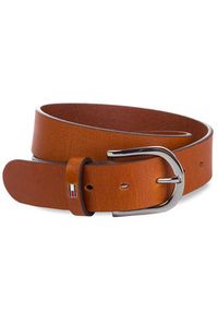 TOMMY HILFIGER - Tommy Hilfiger Pasek Damski New Danny Belt WW0WW11590 Brązowy. Kolor: brązowy. Materiał: skóra