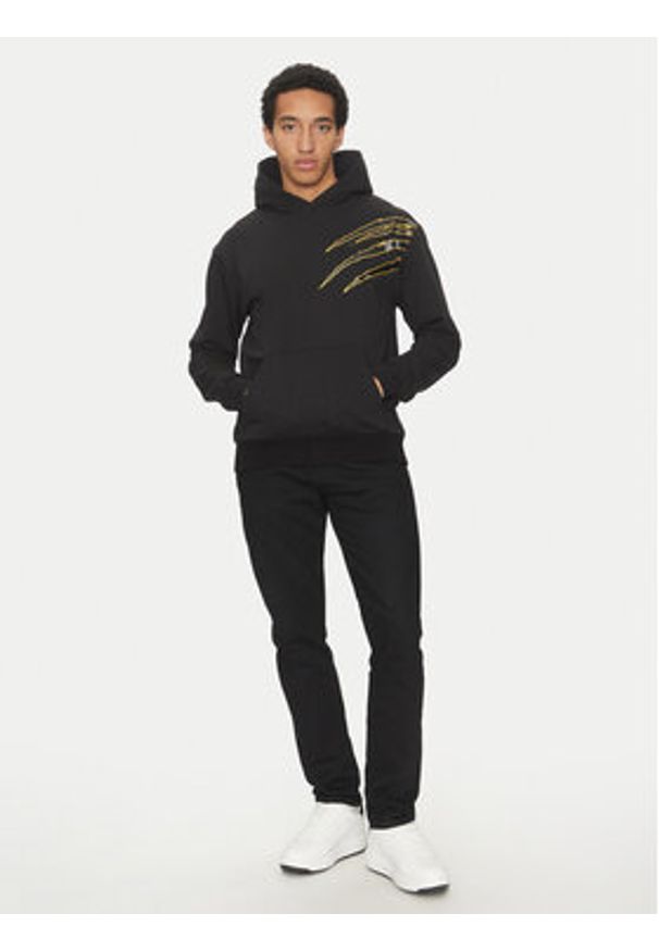 Plein Sport Bluza SAEC MJB3588 STE001N Czarny Relaxed Fit. Kolor: czarny. Materiał: bawełna. Styl: sportowy