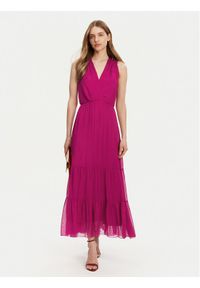 Haveone Sukienka letnia AFF-N005 Różowy Loose Fit. Kolor: różowy. Materiał: wiskoza. Sezon: lato