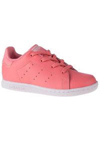 Adidas - Buty adidas Stan Smith El K EF4928 różowe szare. Okazja: na co dzień. Kolor: różowy, wielokolorowy, szary. Materiał: syntetyk. Szerokość cholewki: normalna. Model: Adidas Stan Smith #2