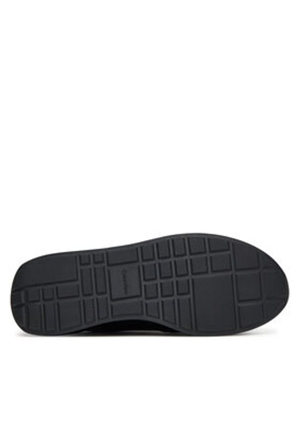 Calvin Klein Sneakersy Retro Runner Sock Laceup Lth YM0YM01362 Czarny. Kolor: czarny. Materiał: skóra