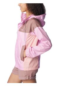 columbia - Damska wiatrówka Columbia Flash Challenger Windbreaker. Kolor: różowy. Materiał: poliester