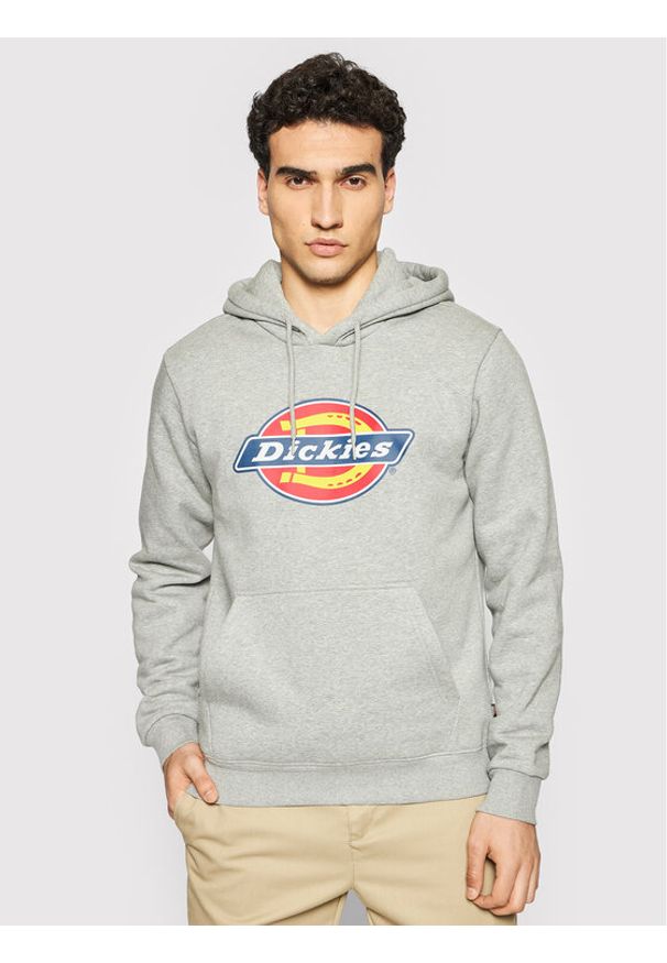 Dickies Bluza Icon Logo DK0A4XCBGYM Szary Regular Fit. Kolor: szary. Materiał: bawełna, syntetyk