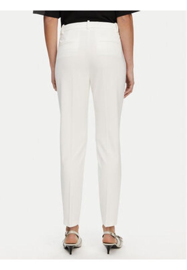Pinko - PINKO Spodnie materiałowe 100155 A1L4 Z05 Biały Regular Fit. Kolor: biały. Materiał: wiskoza