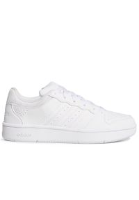 Adidas - Buty damskie adidas Sportswear Hoops Classic KI1037 - białe. Zapięcie: sznurówki. Kolor: biały. Materiał: materiał, syntetyk, guma. Szerokość cholewki: normalna #1