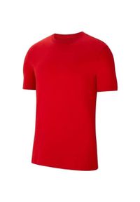 Nike - T-shirt Męski Logo Park. Kolor: czerwony