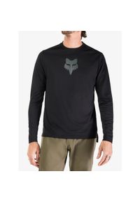 FOX - Bluza rowerowa męska Fox Ranger LS Jersey Fox Head. Kolor: czarny. Materiał: jersey