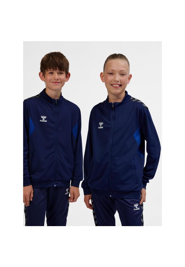 Dziecięca bluza dresowa Hummel Authentic Pl. Kolor: niebieski. Materiał: dresówka. Sport: joga i pilates