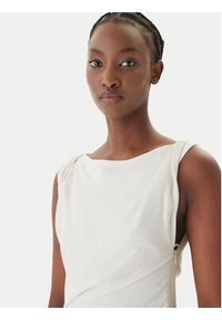 Eleh Sukienka wieczorowa SS260237 Biały Regular Fit. Kolor: biały. Materiał: syntetyk. Styl: wizytowy #5