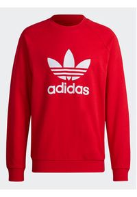 Adidas - adidas Bluza adicolor Classics Trefoil IA4855 Czerwony Regular Fit. Kolor: czerwony. Materiał: bawełna #6