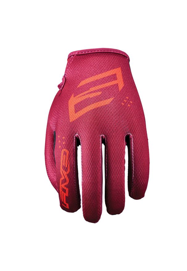 FIVE GLOVES - Rękawiczki dziecięce XR-RIDE - CZERWONE (czerwone) - S/03. Kolor: czerwony. Materiał: skóra. Sport: kolarstwo