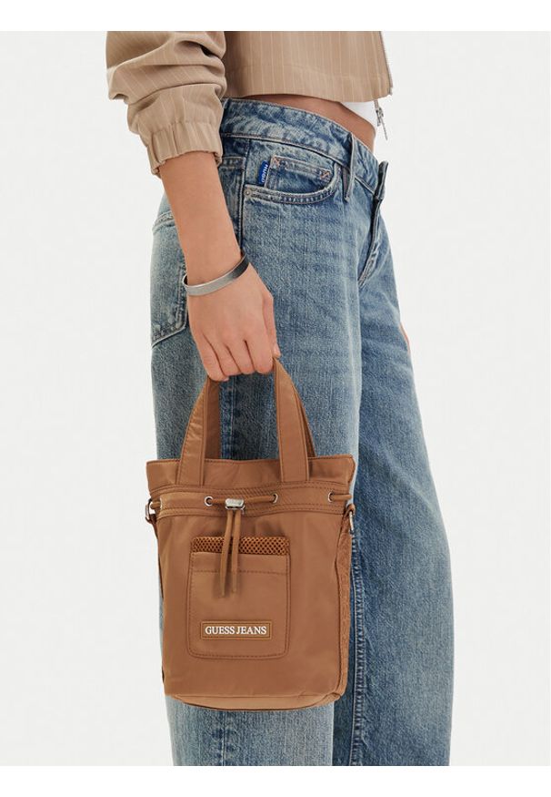 Guess Jeans Torebka CWBEO-GUESS-XC-006-09 Brązowy. Kolor: brązowy
