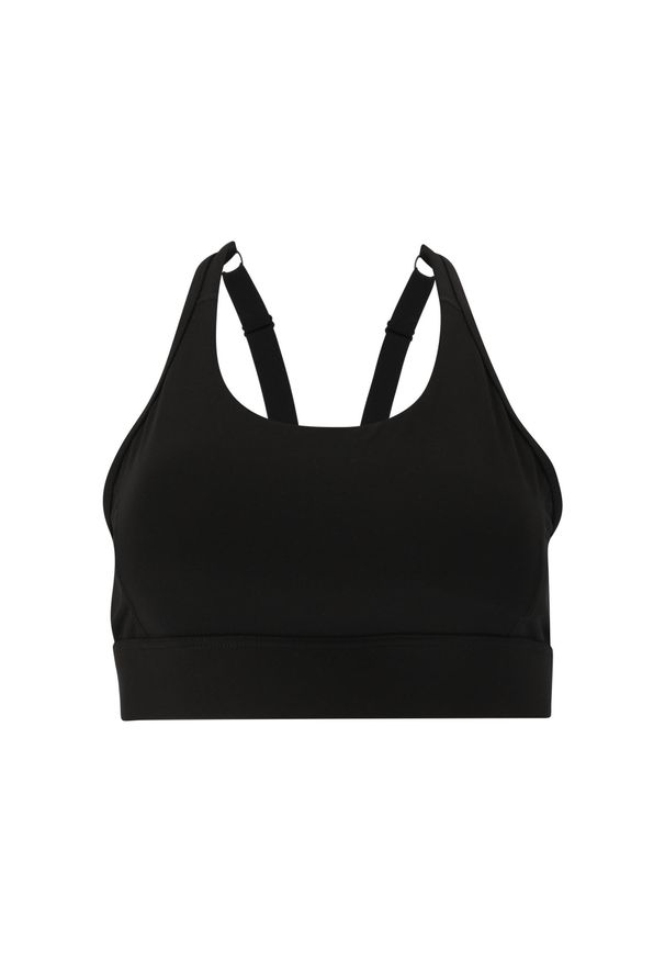 Biustonosz dla kobiet Athlecia Zanilia. Kolor: czarny. Sport: fitness