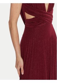 Elisabetta Franchi Sukienka wieczorowa AB-R15-56E2-V690 Bordowy Regular Fit. Kolor: czerwony. Materiał: wiskoza. Styl: wizytowy #2