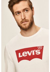 Levi's® - Levi's - Longsleeve 36015.0010-0010. Okazja: na spotkanie biznesowe, na co dzień. Kolor: biały. Materiał: dzianina. Długość rękawa: długi rękaw. Wzór: nadruk. Styl: biznesowy, casual #5