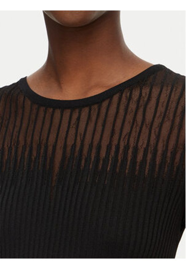 Rinascimento Top CFM0012239003 Czarny Slim Fit. Kolor: czarny. Materiał: syntetyk