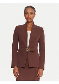 Rinascimento Marynarka CFC0126208003 Brązowy Slim Fit. Kolor: brązowy. Materiał: syntetyk