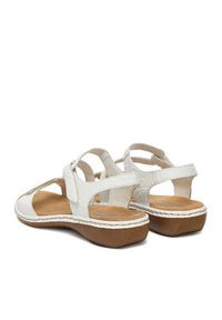 Rieker Sandały CEO-659C7-80 Biały. Kolor: biały. Materiał: skóra #7