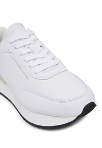 TOMMY HILFIGER - Tommy Hilfiger Sneakersy Chic Fashion Runner FW0FW08695 Biały. Kolor: biały. Materiał: skóra #4