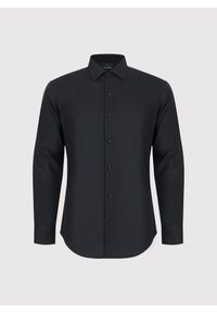 Pako Lorente - PAKO LORENTE - Czarna koszula męska. Kolor: czarny, biały. Materiał: bawełna. Długość rękawa: długi rękaw. Długość: długie #4