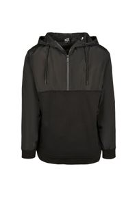 Urban Classics - Bluza z kapturem Urban Classic military half zip. Typ kołnierza: kaptur. Kolor: czarny #1
