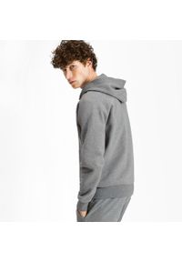 Bluza z kapturem Puma Athletics Fz Hoodie Fl, Mężczyźni. Typ kołnierza: kaptur. Kolor: szary. Materiał: bawełna, materiał