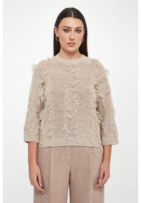 Sweter damski lniany PESERICO. Materiał: len #3