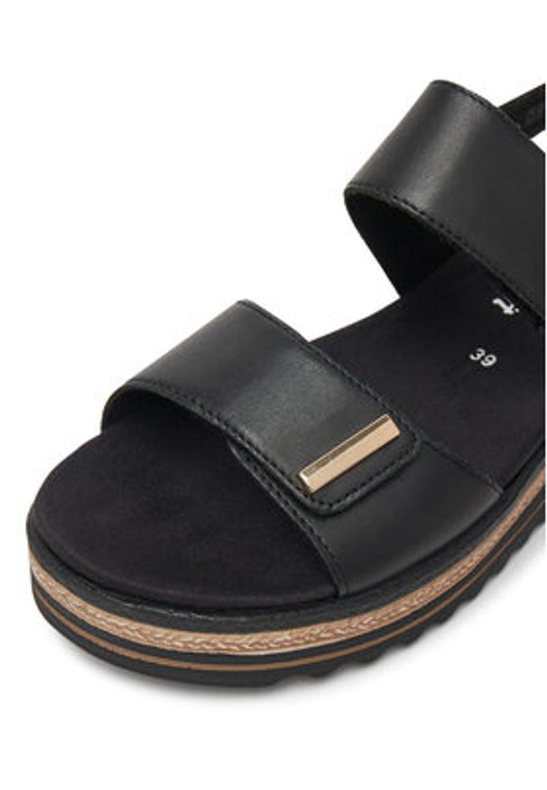 Remonte Sandały CEO-D0Q59-00 Czarny. Kolor: czarny. Materiał: skóra